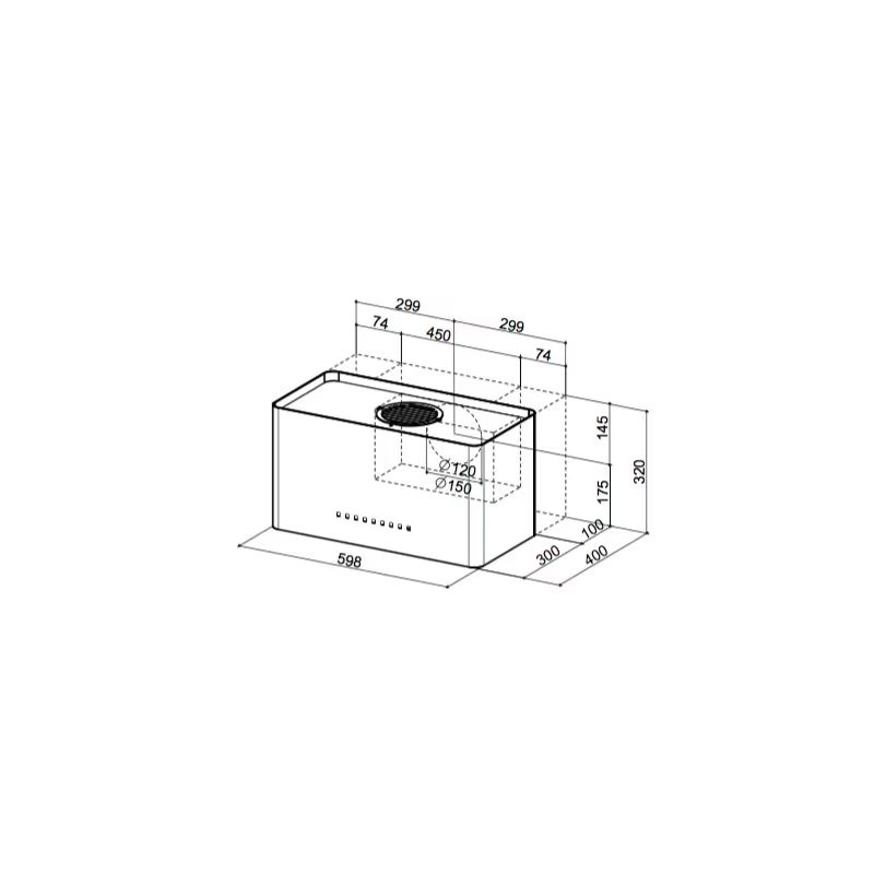 Dunstabzugshaube Faber WH Thalia CORIAN F60 60cm – Bild 3