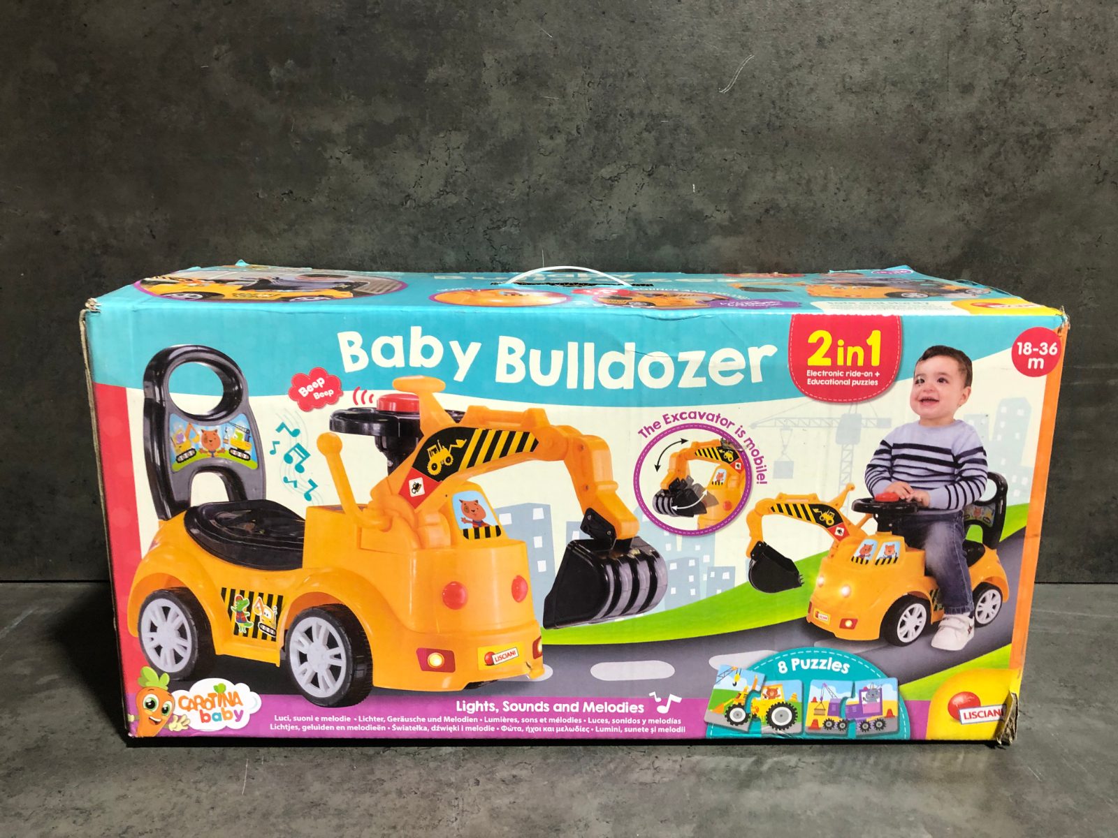 Baby Bulldozer 2-in-1 Lisciani Rutschauto – Bild 2