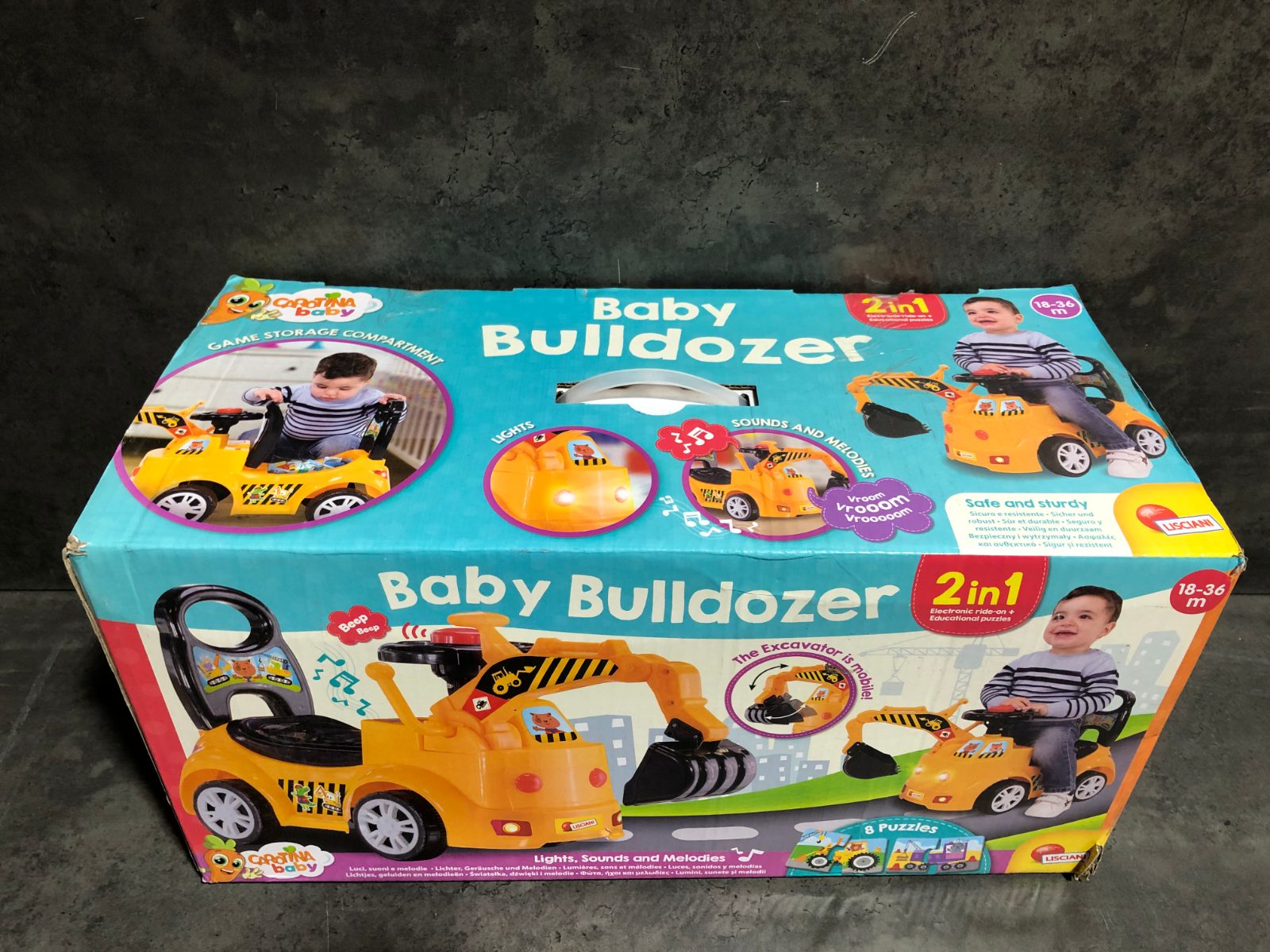 Baby Bulldozer 2-in-1 Lisciani Rutschauto – Bild 3