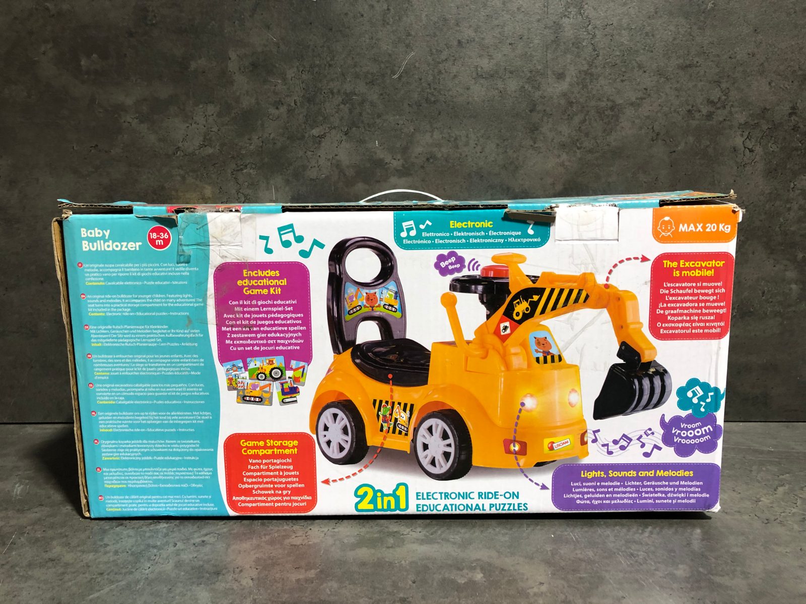 Baby Bulldozer 2-in-1 Lisciani Rutschauto – Bild 7