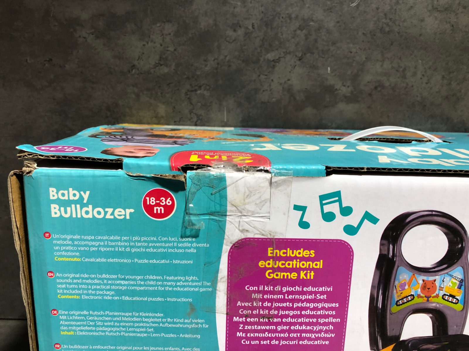 Baby Bulldozer 2-in-1 Lisciani Rutschauto – Bild 8