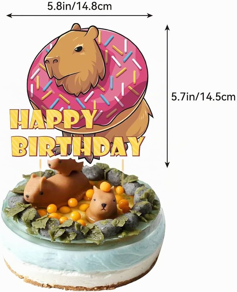 Capybara Birthday Party Decoration 32-teilig Geburtstag Deko Set – Bild 3