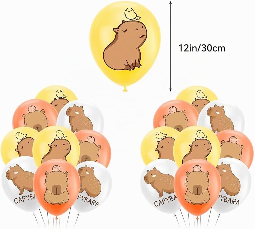 Capybara Birthday Party Decoration 32-teilig Geburtstag Deko Set – Bild 5