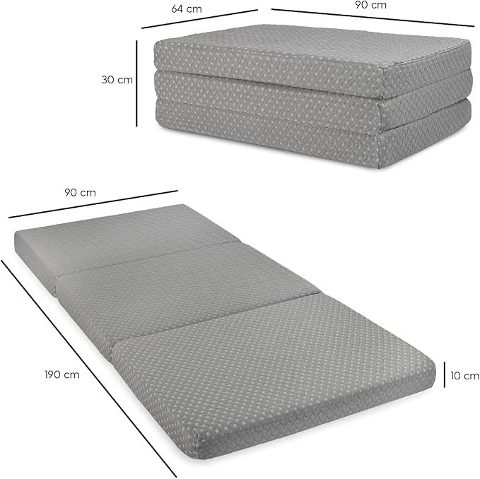 Milliard Premium Tri-fold Matratze Faltmatratze 90x190 – Bild 2
