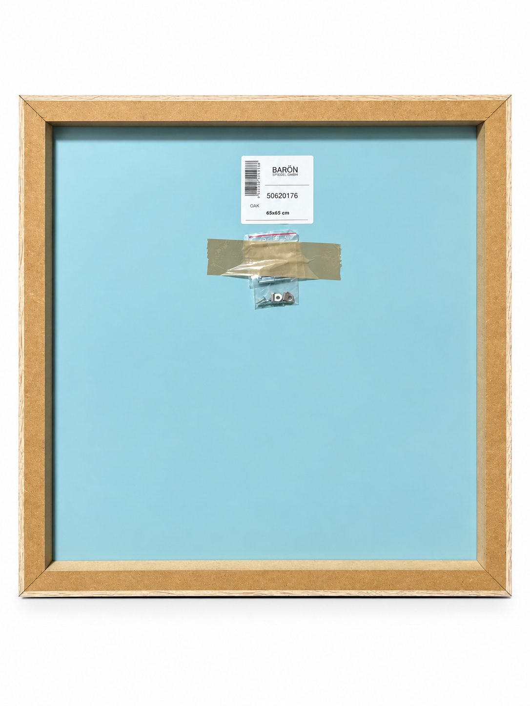 Wandspiegel Eiche quadratisch 65x65cm Rahmenspiegel Holzoptik Flurspiegel Baron OAK 50620176 – Bild 4
