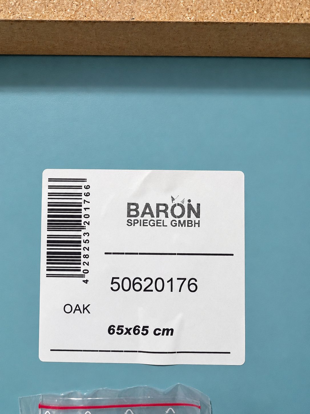Wandspiegel Eiche quadratisch 65x65cm Rahmenspiegel Holzoptik Flurspiegel Baron OAK 50620176 – Bild 5
