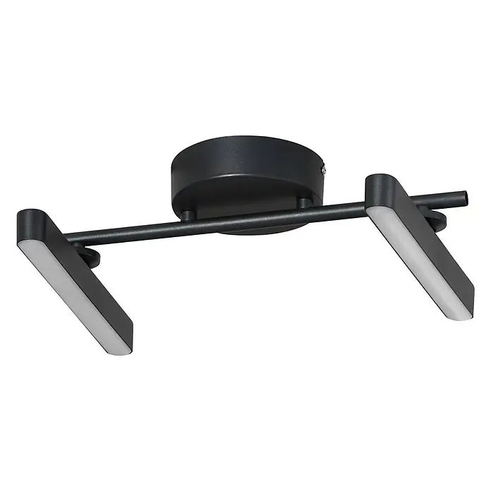 Lindby Eldrin LED-Deckenstrahler 2-flammig Schwarz (laut Skizze auf Etikett)