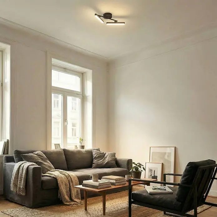 Lindby Eldrin LED-Deckenstrahler 2-flammig Schwarz (laut Skizze auf Etikett) – Bild 2