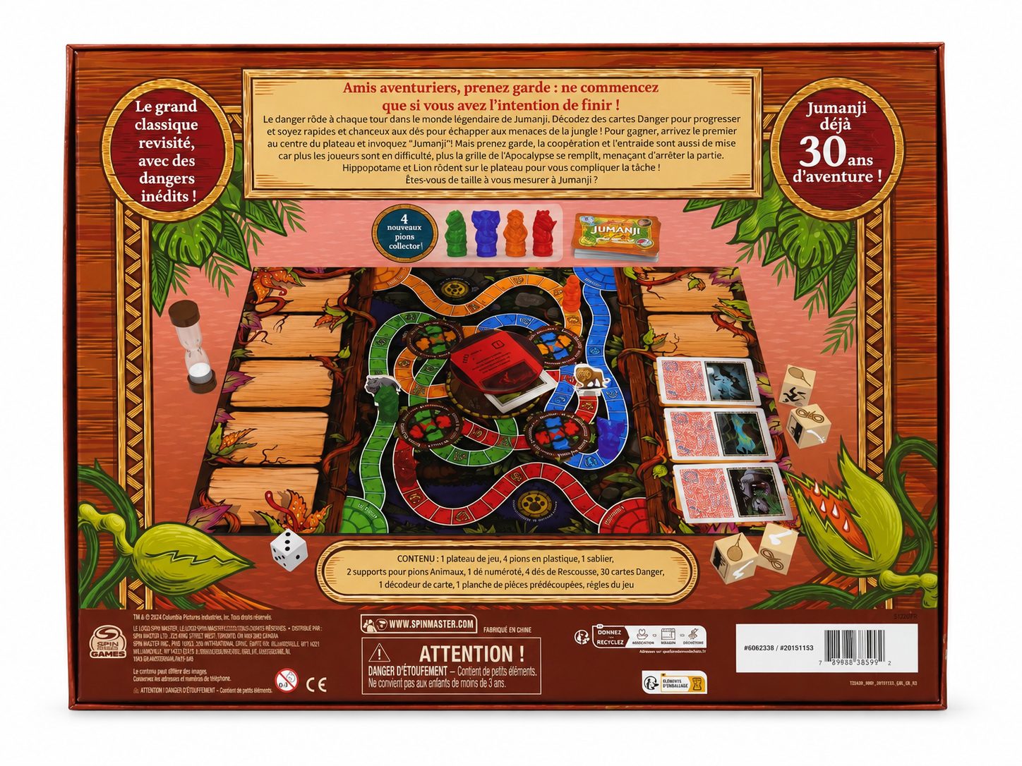 Spin Master Jumanji Brettspiel - Édition Collector 30 Ans du Film (Französische Version) Sammleredition – Bild 3
