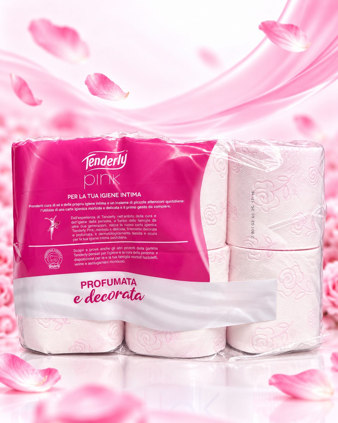 Toilettenpapier Tenderly - pink – Bild 4