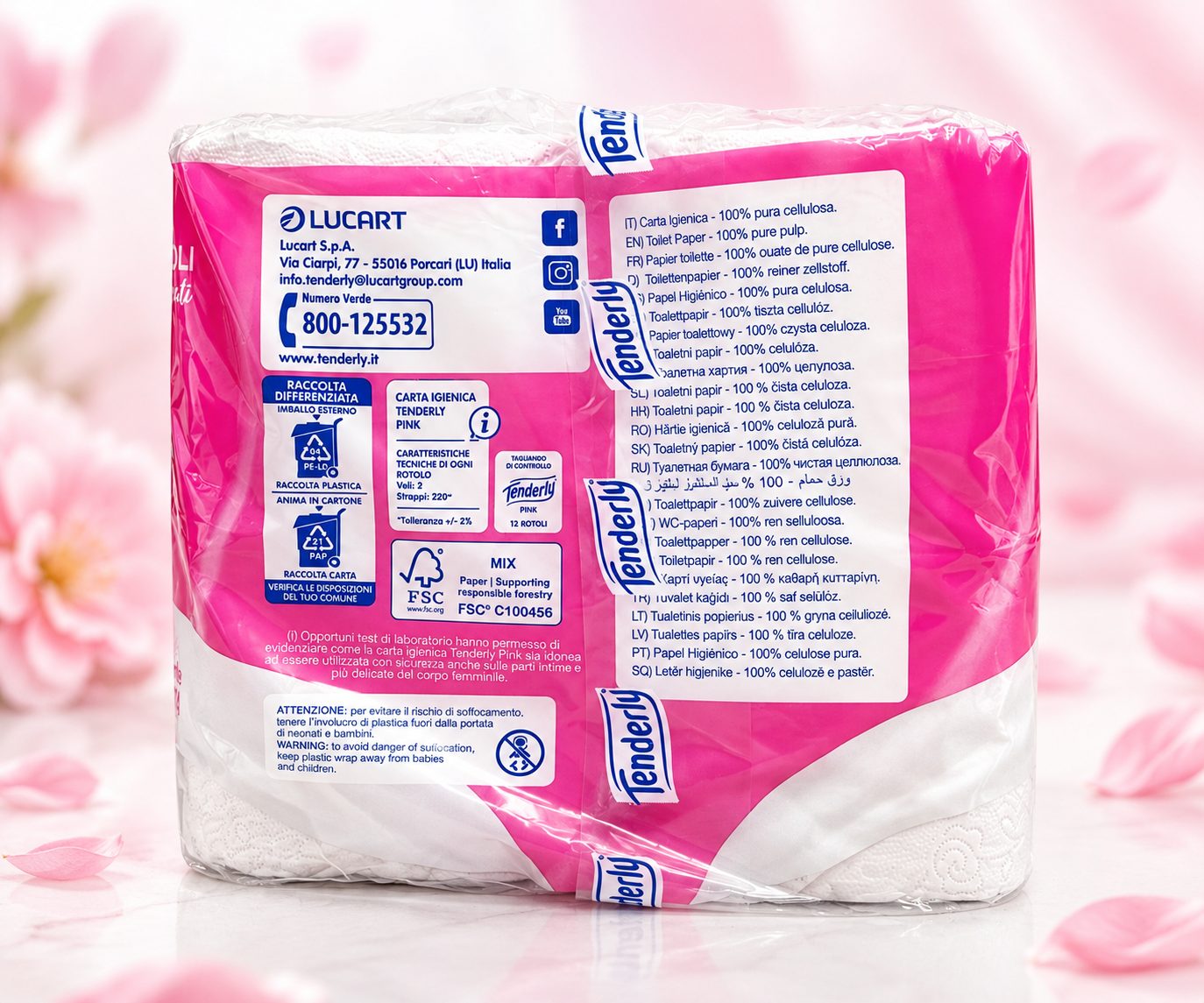 Toilettenpapier Tenderly - pink – Bild 5