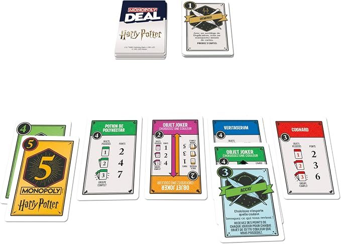 Monopoly Deal/Wizarding World-Harry Potter Hasbro – Bild 3