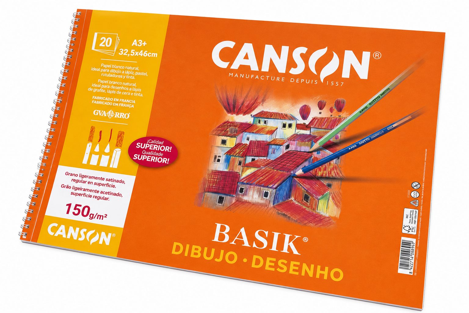 Canson Basik / Guarro Zeichenblock A3 – Bild 4