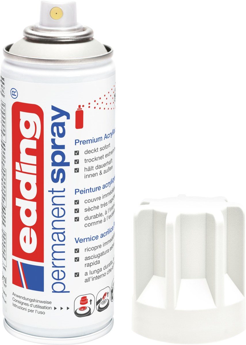 edding 5200 Permanent Spray Traffic white matt Traffic white matt – Bild 2