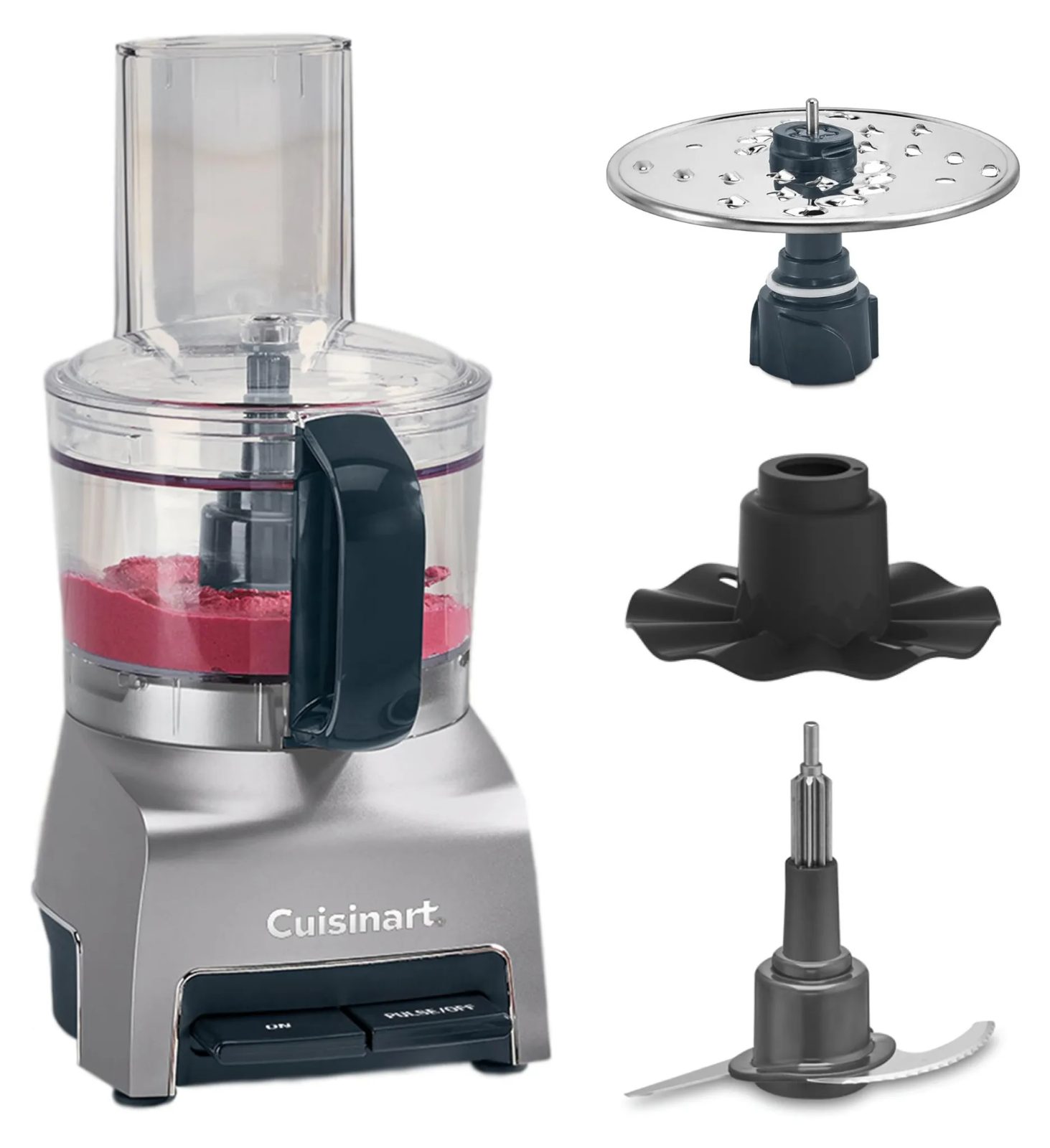 Cuisinart FlexPrep 1,1 L Küchenmaschine (FP5E) Silber/Schwarz/Transparent – Bild 2