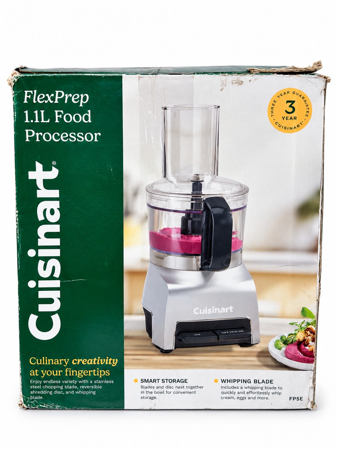 Cuisinart FlexPrep 1,1 L Küchenmaschine (FP5E) Silber/Schwarz/Transparent – Bild 3