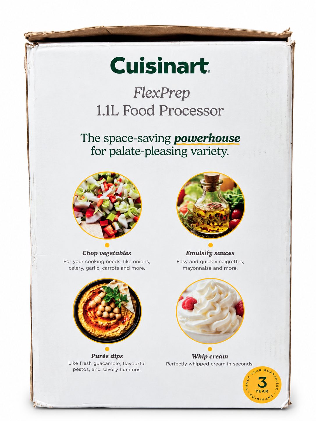 Cuisinart FlexPrep 1,1 L Küchenmaschine (FP5E) Silber/Schwarz/Transparent – Bild 4