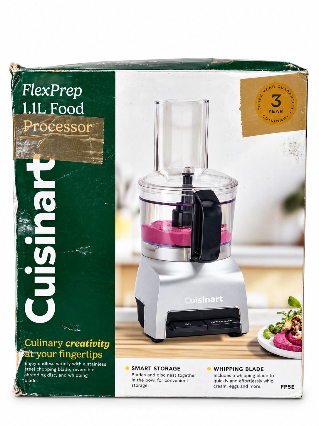 Cuisinart FlexPrep 1,1 L Küchenmaschine (FP5E) Silber/Schwarz/Transparent – Bild 6