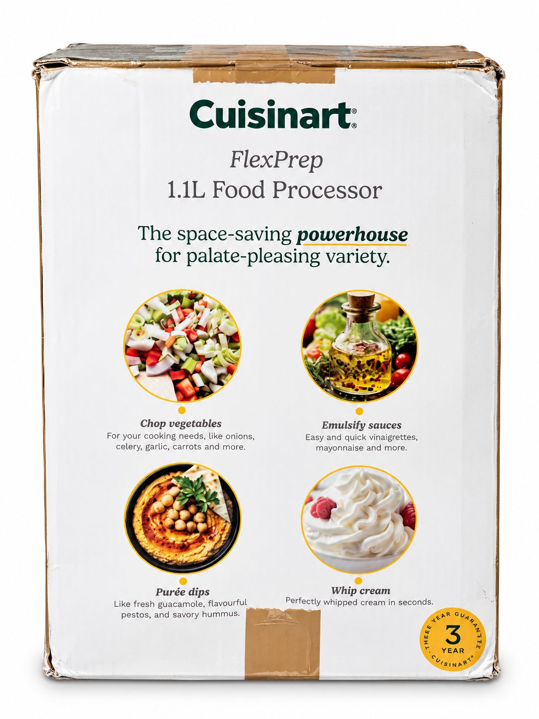 Cuisinart FlexPrep 1,1 L Küchenmaschine (FP5E) Silber/Schwarz/Transparent – Bild 8