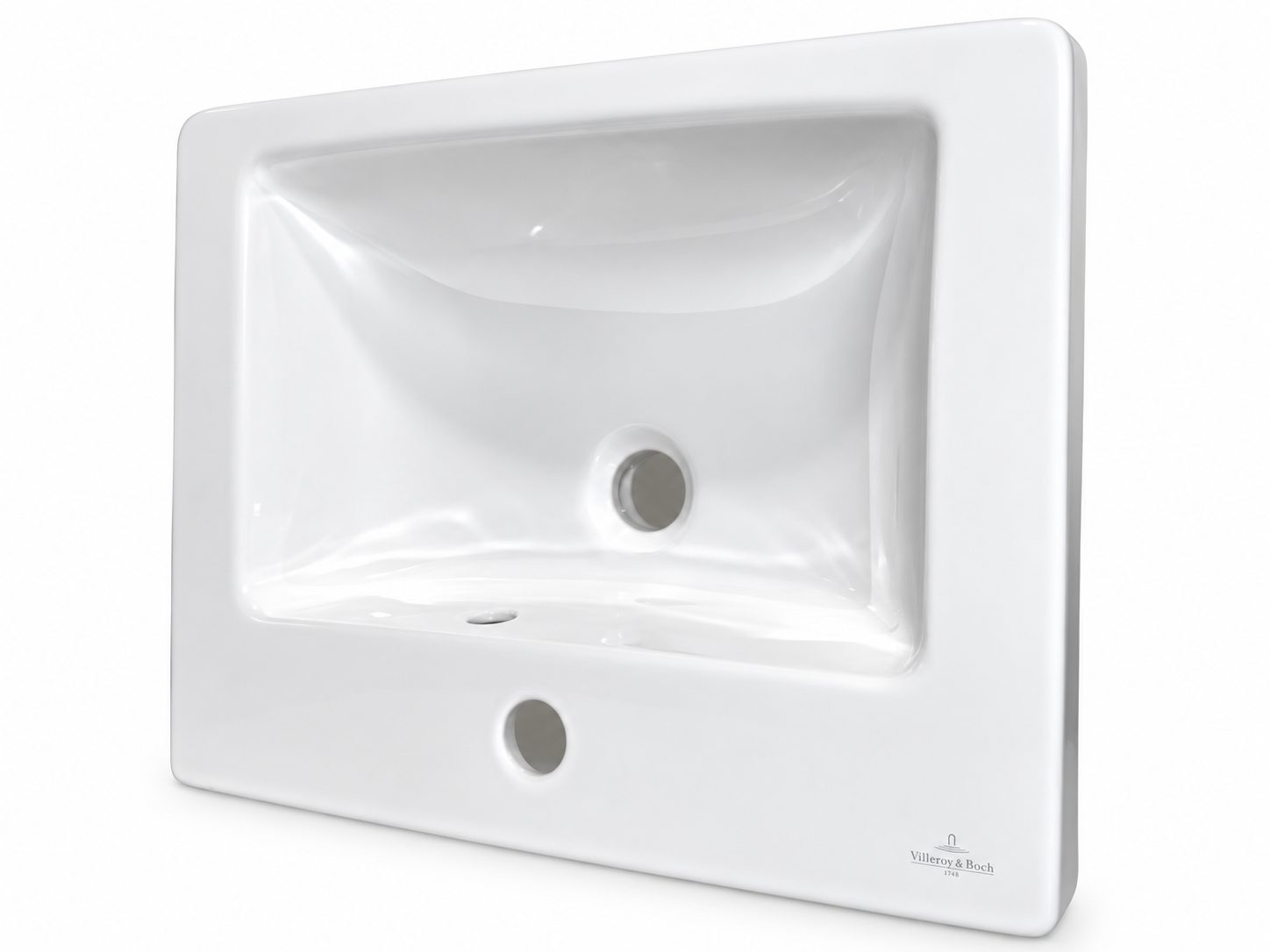Subway 2.0 7113 / 55 ohne Überlauf Villeroy Boch Waschtisch – Bild 2