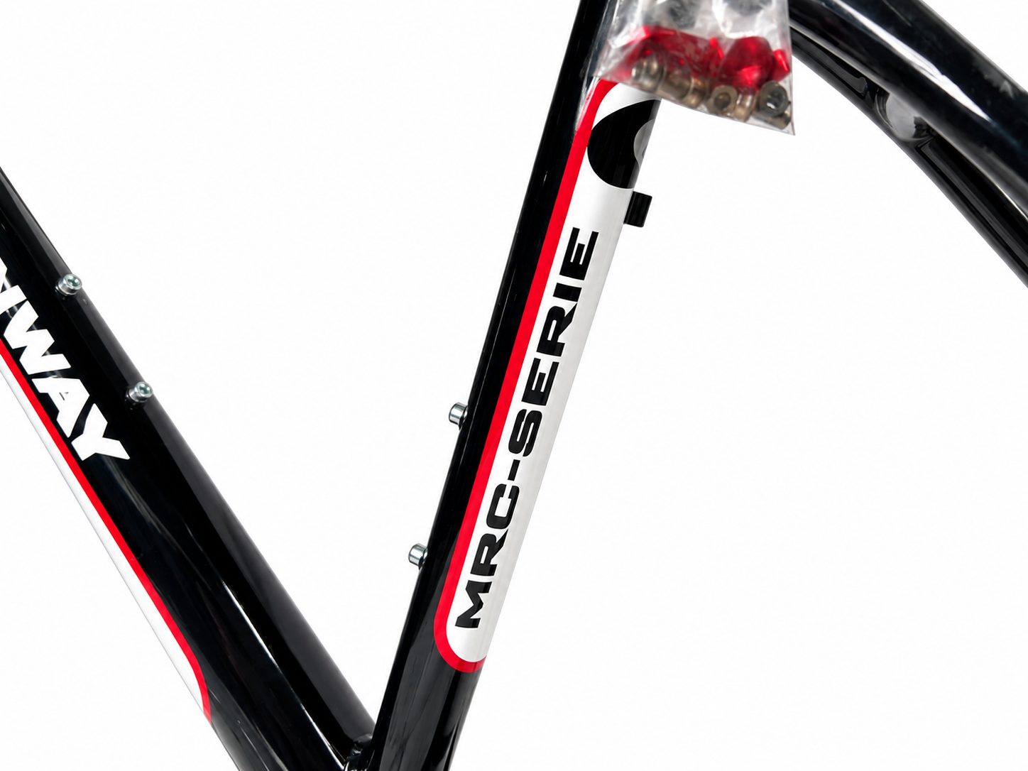 Conway MRC-900 Carbon Fahrradrahmen Größe L Schwarz/Weiß/Rot MCR-900 Rennradrahmen – Bild 9